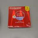 Colgate Optic White Advanced Hydrogen Peroxide Toothpaste, Teeth Whitening Toothpaste Pack, Enamel-Safe Formula, Helps Remove Tea, Coffee, and Wine Stains, Sparkling White, 3 Pack, 3.2 oz (9.6 Ounce (Pack of 1))