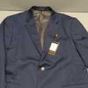 Men's Sport Coat Classic Fit Knit Blazer 2 Button Single Breasted Notch Lapel Casual Sports Jacket for Daily, Size 42R