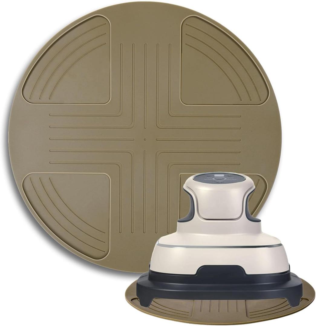 Mity rain Silicone Trivets Mat for Ninja Crispi, Hot Resistant Pot Holders for Air Fryer & Hot Dishes, Portable Silicone Mats for Kitchen Counter, Kitchen Accessories for Countertop (Avocado)