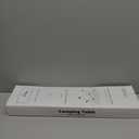 Grope Small Folding Camping Table with Aluminum Table Top, Beach Table for Sand with Carrying Bag,Prefect for Outdoor, Picnic, BBQ, Cooking, Festival (Silver-M)