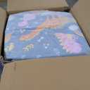 MAXYOYO Dinosaur Japanese Floor Futon Mattress for Boys Girls, Thicken Tatami Mat Sleeping Pad Foldable Roll Up Mattress Floor Lounger Couches and Sofas for Kids Full Size