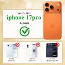 Wallet Case for iPhone 17 Pro, Magnetic Snap Flip Leather Cover with Flower Design Credit Card Holder Stand WristbandiPhone 17 Pro Protective Phone Case for Women