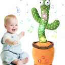 Cactus Baby Toy Talking Dancing Singing Adjustable Volume, Baby Girl for 1 Year Old, Infant Toys for 0-6 6-12 Months Stocking Stuffers