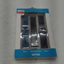 WITHit - Band Kit for Fitbit Versa 3 and Fitbit Sense (3-Pack) - Black Mesh/B...