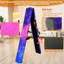 MARFULA 10ft Folding Gymnastics Beam Foam Balance Floor Beam - Extra Firm - Suede Cover - Anti Slip Bottom with Carry Bag for Kids/Adults Home Use, Purple