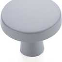 Ravinte 10 Pack Drawer Pulls 1-1/4 Inch Kitchen Cabinet Knobs Solid Round Dresser Drawer Knobs Matte Black Dresser Knobs Drawer Knobs Simple Cabinet Hardware for Cupboard Drawer Pulls Grey
