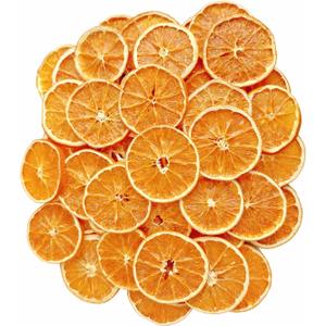 50Pcs Dried Orange Slices for Crafts, 4-5cm Natural Dehydrated Orange Slice Ornaments for Potpourri Simmering, Wreath Making Supplies Christmas Bowl Filler Decoration