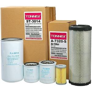 TONNISI Filter Kit Fits New Holland TC35A TC35D TC35DA TC40A TC40D TC40DA TC45A TC45DA tractor Replaces Oil/Lube 84475542, Fuel 84477366, Air Kit 87682998 84539215, Hydraulic 47408372 47671640 (6 Pcs)