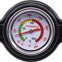 MOTOKU High Pressure Radiator Cap with Temp Gauge 1.8 Bar for Honda CR125R CR250 CR500R CR80 CR85 CRF250L CRF450R TRX450R Rancher 420 TRX420