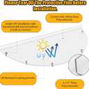 Basement Window Well Covers Outside, Heavy-Duty Egress Window Well Cover Clear, All-Weather Against Debris, UV Resistant, Tear-Resistant, Waterproof, Windproof (Only Cover)39" X 16"