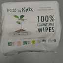 Eco by Naty Baby Wipes Unscented - 100% Compostable and Plant-Based Wipes, Good for Babies and Newborn Sensitive Skin (168 Count - 3 packs of 56)