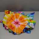 100 Pcs Dog Bandanas Bulk Pet Bibs Colorful Triangle Scarf Pet Bandanas for Medium Large Dogs Spring Summer Birthday Costume Decoration (Tie Dye)