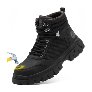 Waterproof Steel Toe Boots For Men-6 Inch Comfortable Mens Safety Work Boots Indestructible Steel Toe Shoes Lightweight Non Slip Puncture Resistant Industrial Construction Boot 13