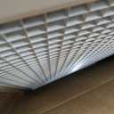 HVAC Premium 12'' x 22'' or 22'' x 12'' Cube Core Eggcrate Return Air Grille - Aluminum Rust Proof - HVAC Vent Duct Cover - White [Outer Dimensions: 14.75]