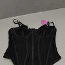 Avidlove Corset Tops for Women Lace Bustier Top Underwire Sexy Halloween Exotic Slim Fit Bralette (Medium, Black)