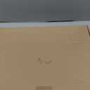 i-lan 14 Inch Rectangular Rattan Woven Tray Basket with Light Blue MOP Wooden Base and Handles, Boho Wicker Coffee Table Serving Tray Dcor with 2 Inch Wall, Handmade Display Basket for Dining Room (13.8" x 10.8" x 1.6")