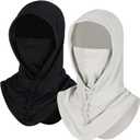 4 x Ski Mask for Men Women, Balaclava Full Face Head Neck Gaiter Cover, Summer UV Protection Cooling Outdoor (Gray)