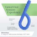 ARK Textured Grabber XXT Super Tough Sensory P Chew for Kids and Adults - Oral Motor Chewy Tool for Sensory Processing, Biting Chewing Therapy, Autism, Special Needs, or Any Need to Chew - Royal Blue