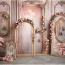 7x5ft Polyester European Style Wedding Arch Backgrounds & Props for Birthday, Bridal, Baby Shower & Party