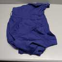 One Shoulder Formal Dress Ruched Cocktail Party Midi Dresses (Blue, L)