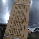 SmartStandard 54 x 96 inch White Sliding MDF Barn Door with 9FT Black Sliding Door Hardware Kit & Handle, Pre-Drilled Ready to Assemble, Waterproof PVC Coating, H-Frame