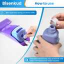 Bisenkud Refillable Bottle for Swiffer Wet Jet Mop - 500ml /17 FL OZ - Leak-Proof HDPE Solution Bottle, EmptyNot for Power mop