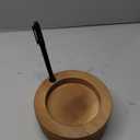 Wooden Cup Holder with Marker Slot Brown Cup Holder Dispenser Disposable Mug Dispenser for Party Decoration Bathroom Kitchen Showers Picnic Housewarming Couples Gift (Classic Style)