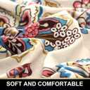 PrinceDeco Floral Couch Covers for 3 Cushion Couch Sofa, Colorful Flower Pattern, Stretch 1 Pieces Sofa Slip Covers for Sofas/Couches Sofa Covers Washable Protector for Kids, Pets Friendly