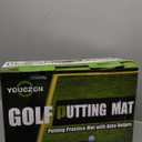 YOUCZON Putting Green Indoor,Wrinkle-Free Golf Mat with Auto Ball Return - Durable Solid Wood Base, Luxurious Velvet Surface - Ideal for Home or Office
