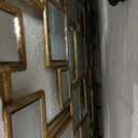 Large Modern Wall Mirror - 27.55"x55.1" Brushed Gold Wall Mirrors Metal Framed Decorative Mirror for Entryway Bedroom Living Room Home Decor