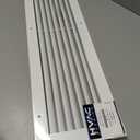HVAC Premium 28" X 6" Aluminum Return Grille - Easy Air Flow - Linear Bar Grilles [Outer Dimensions: 29.875 X 7.875]