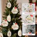 2 x Natural Seashell Christmas Ornaments 6PCS Merry Christmas Decoupage Paper Crafts Hanging Decor, Oyster Shells & Scallop Shells Ornaments for Beach Coastal Xmas Tree Decorations