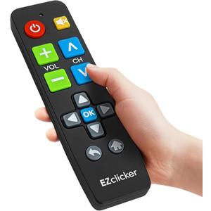 2 x Hisense Replacement TV Remote Compatible with Hisense TV's ONLY (Black) Big Button TV Remote Control, Simplified and Easy to Use (2xAAA Batteries not Included)