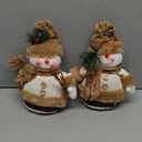 Fashionable Snowman Table Ornament For Christmas Decoration Handmade Festival Figurines For Home Accessory Accent