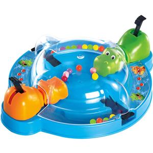 Hippos Board Game, Portable Games for Preschoolers Ages 3+, Intense Game of Quick Reflexes, Kids Board Games for 2 Players Small Size