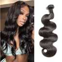 Body Wave Bundles Human Hair 20 Inch 1 Bundles 12A Brazilian 100% Unprocessed Virgin Human Hair Weave Bundles Human Hair Extensions Natural Color