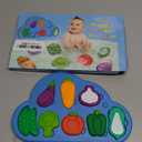 Silicone Bath Toys, No Hole Vegetable Bathtub Toys, MoldFree Soft Bath Toys for Toddlers, Easy Clean Early Learning Sorting Toy, Floating Tub Toys for Kids  Birthday Gift for Boys Girls