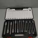 TOMMARS 15-PC Metric Long Hex Bit Socket Set, Extra Long Socket Set S2 Alloy Steel 3/8", 1/2" Drive, H2 - H19.