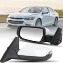 Driver Side View Mirror Compatible with 2016 2017 2018 2019 2020 2021 2022 Malibu LT Hybrid, Mirrors With Heated Turn Signal,7-Pins OE-GM1320539 (White)