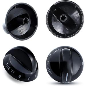 316220009 Range Burner Knob for Frigidaire Knobs AP4322122 PS1991531（4 Pack）