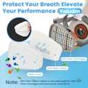 50PC 5N11 Respirator Filter Cotton, 6001 Filter Cartridges for Respirator Particulate Filter for Use with 6200, 6502, 6800, 7502 Series Respirator Against Particulates, Dust, Paint, Sanding