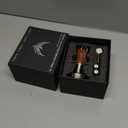 58.5mm Espresso Tamper  Rosewood Handle, Self-Leveling & Double Spring Loaded Calibrated Design Fits 58mm Portafilter Basket for Precise Consistent Shots