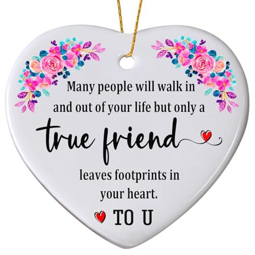 Friends Christmas Ornaments 2025,Best Friend Ornament for Christmas Tree, Friendship Ornament,Friend Gifts for Women Sister, Pack of 5