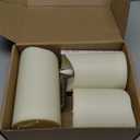 Outdoor Waterproof Flickering Flameless Candles with Embedded Star String,3Pcs LED Pillar Candles Battery Operated with Remote and Timers for Courtyard,Porch,Camping,Holiday Decoration(Ivory) (D3.25xH4"5"6")