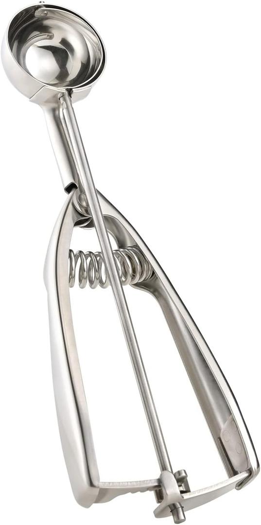 Professional 18/8 Stainless Steel Small Cookie Scoop (#50 (1.2 Tbsp))
