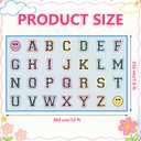 7.5x12 ft Pastel Alphabet Rug, Large Classroom Educational Carpet