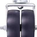 Trailer Jack Wheel with Pin - 6" Dual Wheel Jack Caster Wheel Capacity 2000lbs fits Any Jack Better Soft Ground Roll Trailer Parts