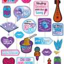 30 Pcs Demon Hunters Birthday Decorations Photo Booth Props Set, Cute Korean Idol Kpop Theme Party Favors Supplies for Fans