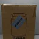 BestOffice | 13 Gallon Trash Can with Lid | Automatic Touchless Garbage Can | Odor Control | Modern Oval Design | Easy to Clean | Stainless Steel | Fits Any Kitchen, Bathroom, Office or Home