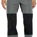 Fishing Waders Wading Pants with Neoprene Stocking Foot with Pockets for Fly Fishing Hunting Kayaking (Medium, Black Grey)